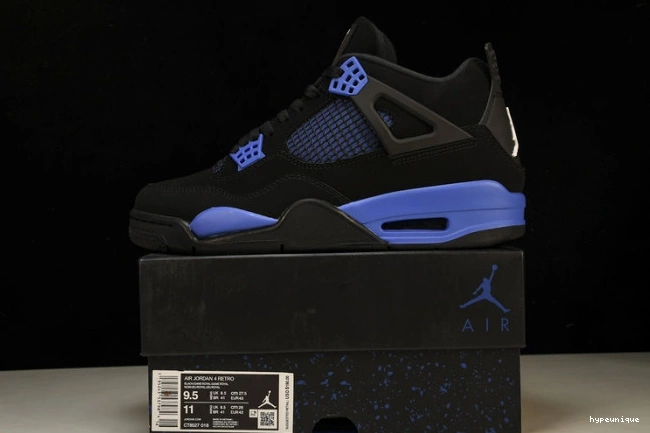 HYPE CT8527-018 Royal Black Game Jordan Retro 4 0716